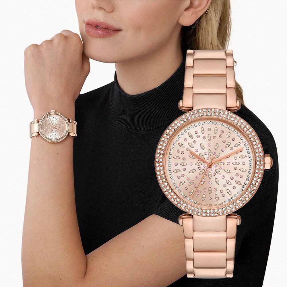 Michael Kors MK Parker 時尚晶鑽女錶-39mm/ MK7286