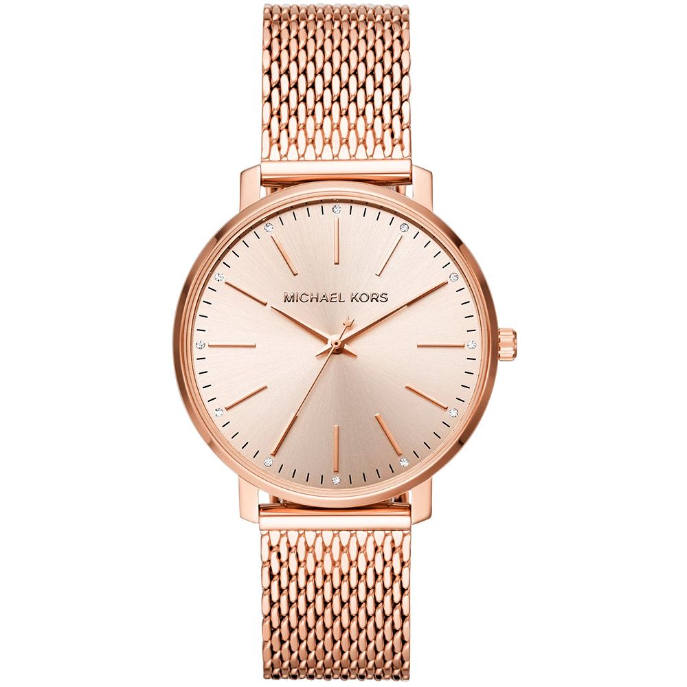 Michael Kors MK Pyper 紐約時尚女錶-玫瑰金x米蘭帶/38mm/ MK4340