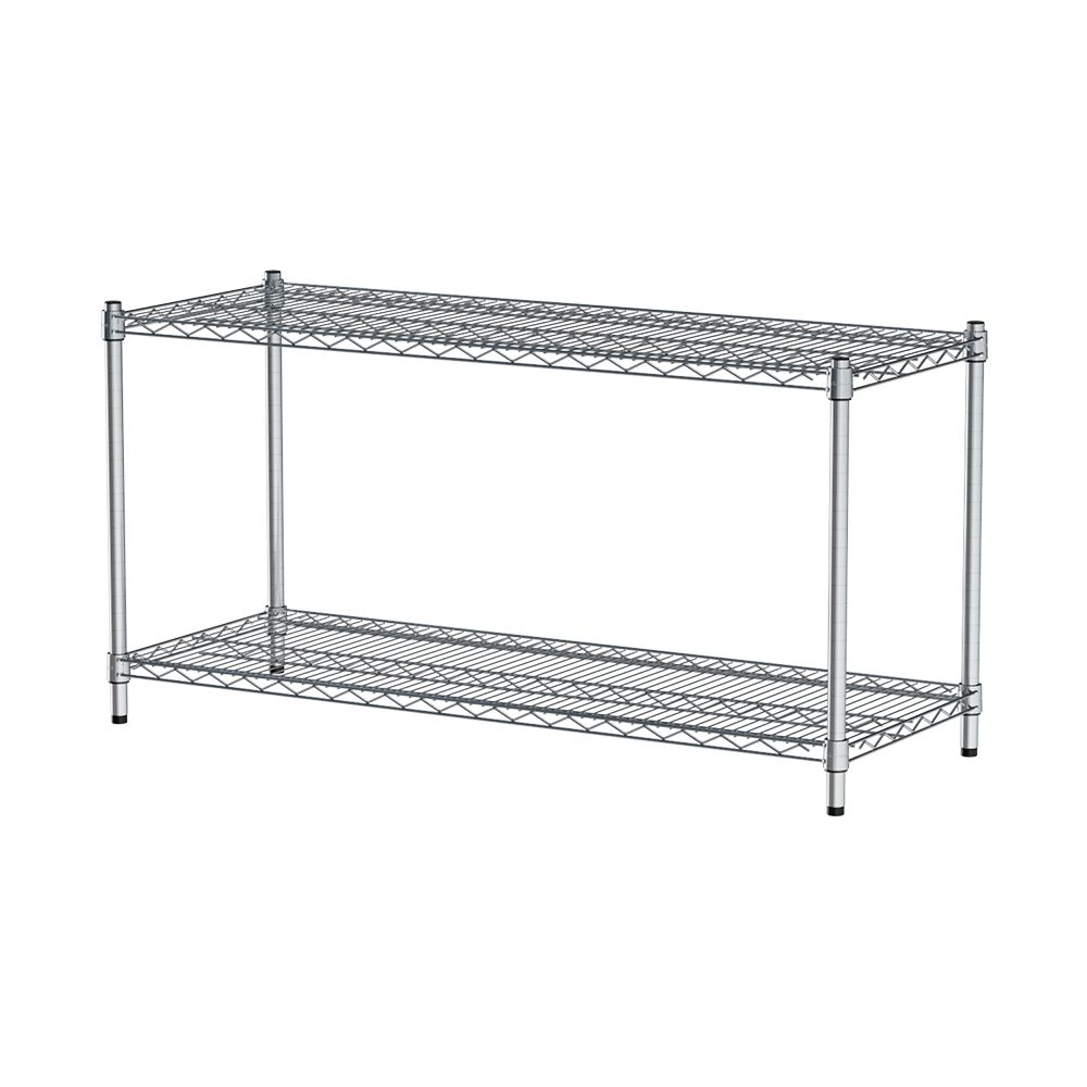 【dayneeds】荷重型 120x45x60公分 二層波浪架/ 電鍍