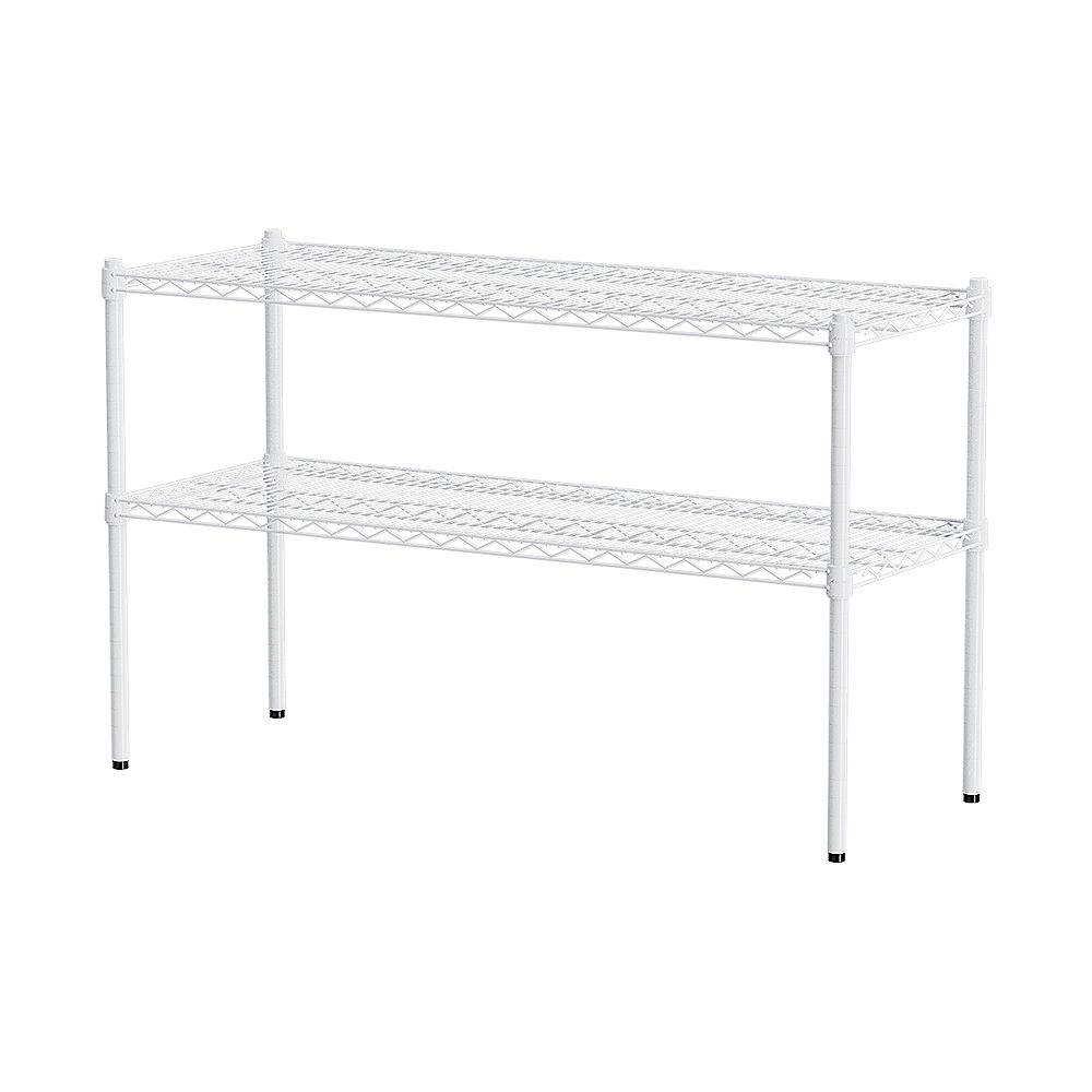 【dayneeds】荷重型 120x45x75公分 二層波浪架/ 白色