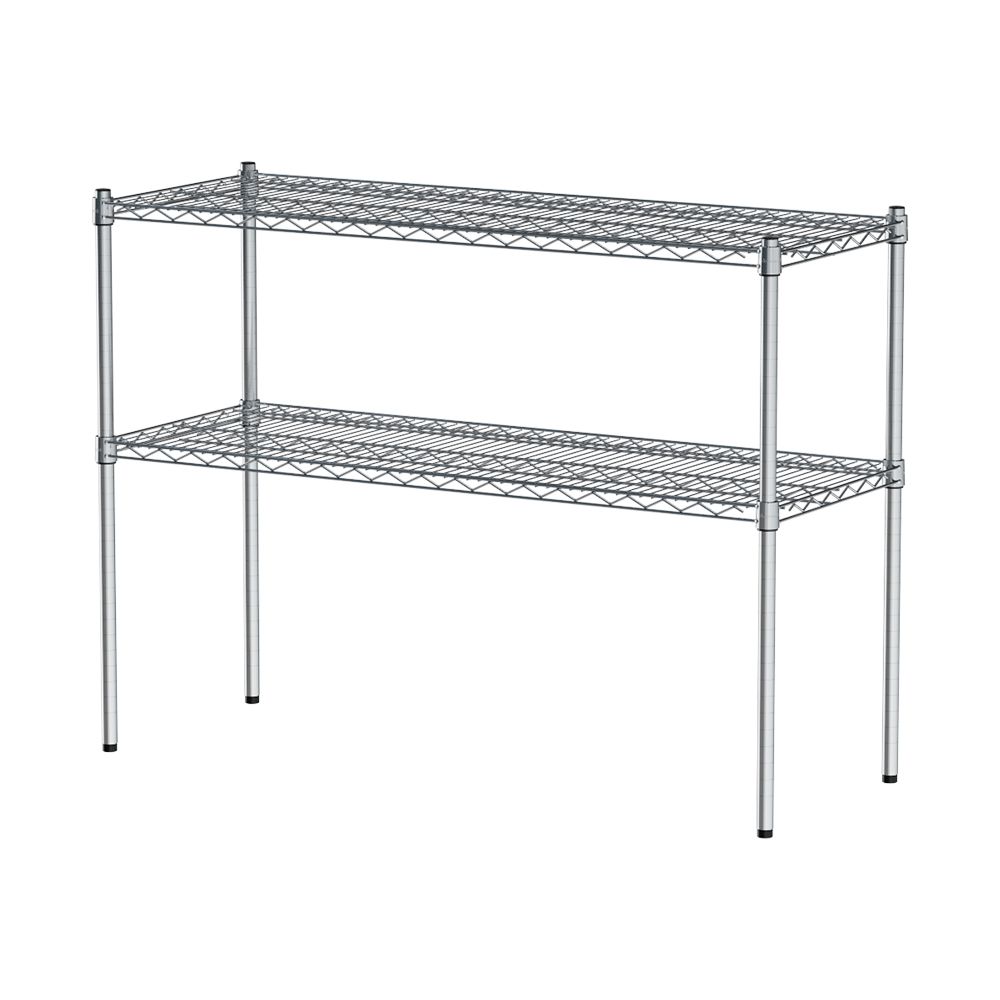 【dayneeds】荷重型 120x45x90公分 二層波浪架/ 電鍍