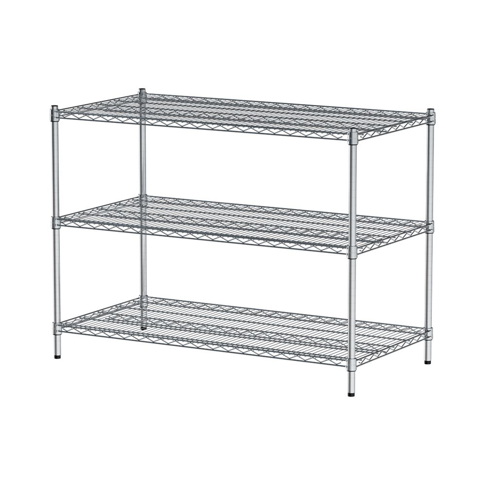 【dayneeds】荷重型 120x60x90公分 三層電鍍(鎖管)波浪架