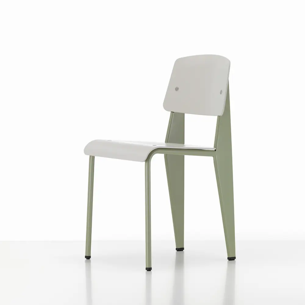 北歐櫥窗/Vitra Standard SP 標準單椅(羊毛灰座面、雪松綠椅腳)