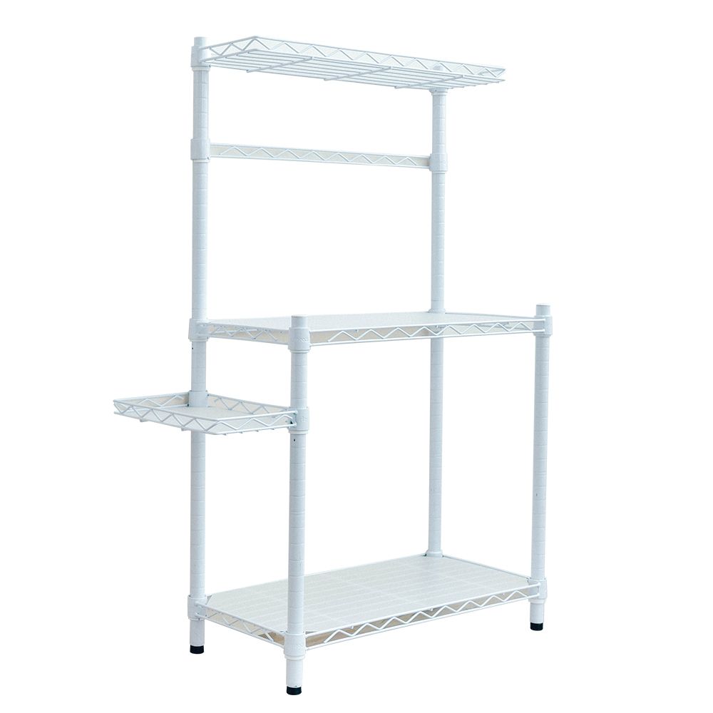 【dayneeds】輕型 60x30x105公分 烤漆微波爐架 (含PP墊板)/ 白色