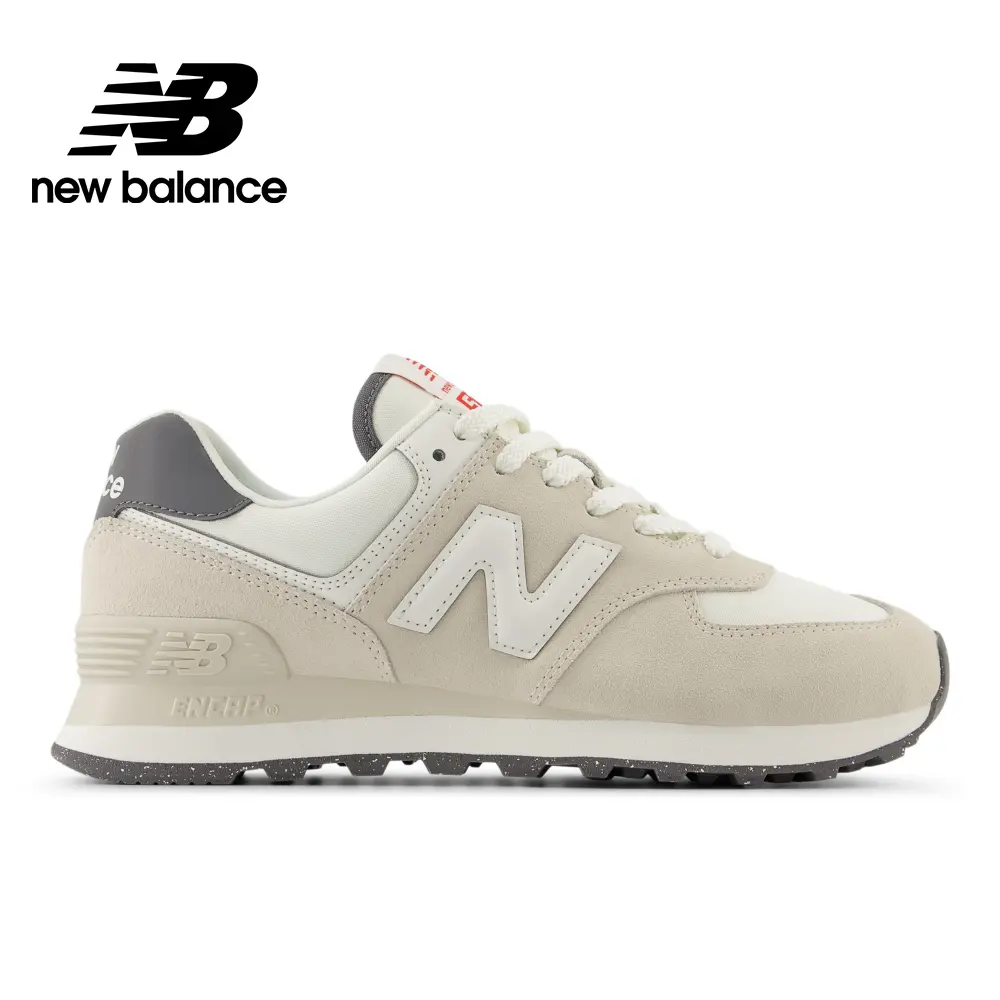 【New Balance】復古鞋_WL574WWE-B_女性_灰杏色/ US6.5-23.5cm