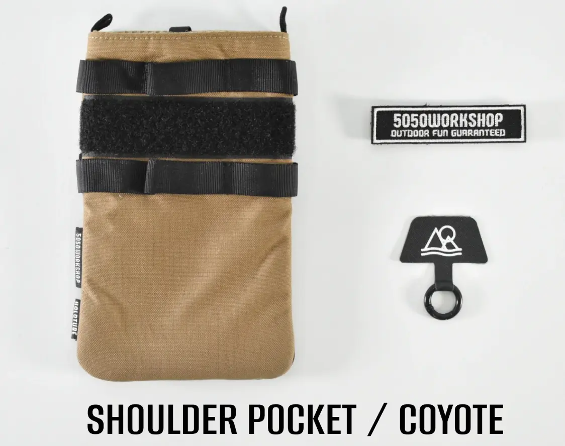 5050WORKSHOP Shoulder Pocket肩背隨身小包/ 棕色