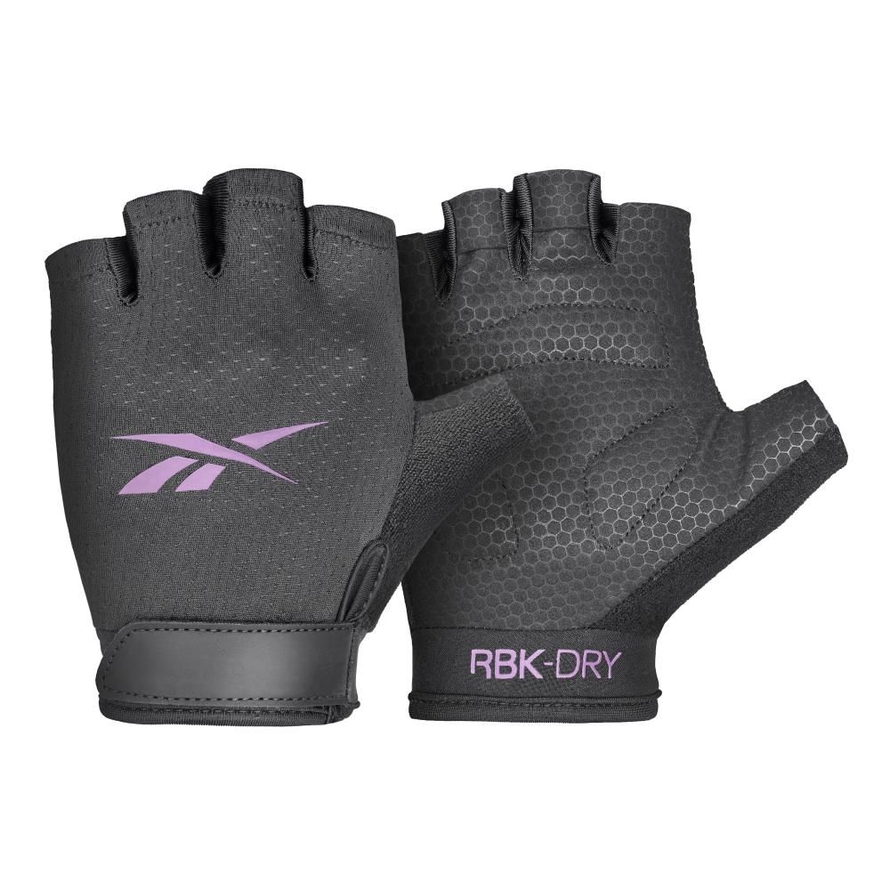 【Reebok】Fitness Gloves 短指透氣健身手套 (一組兩入)/ Pink/ M
