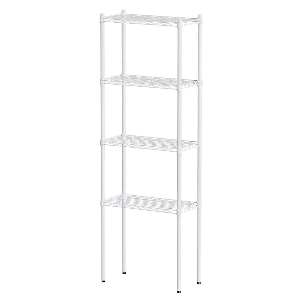 【dayneeds】輕型 60x30x180公分 四層波浪架/ 白色