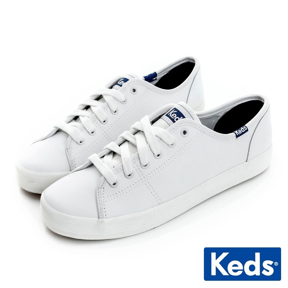 【KEDS】KICKSTART 時尚皮革綁帶休閒小白鞋 9191W132222/ US9 (26cm)