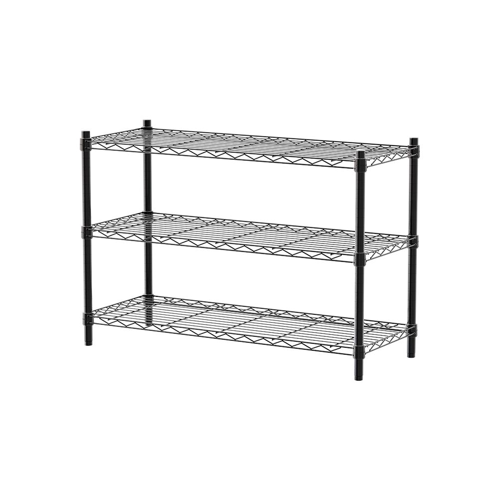 【dayneeds】輕型 90x35x60公分 三層波浪架/ 白色