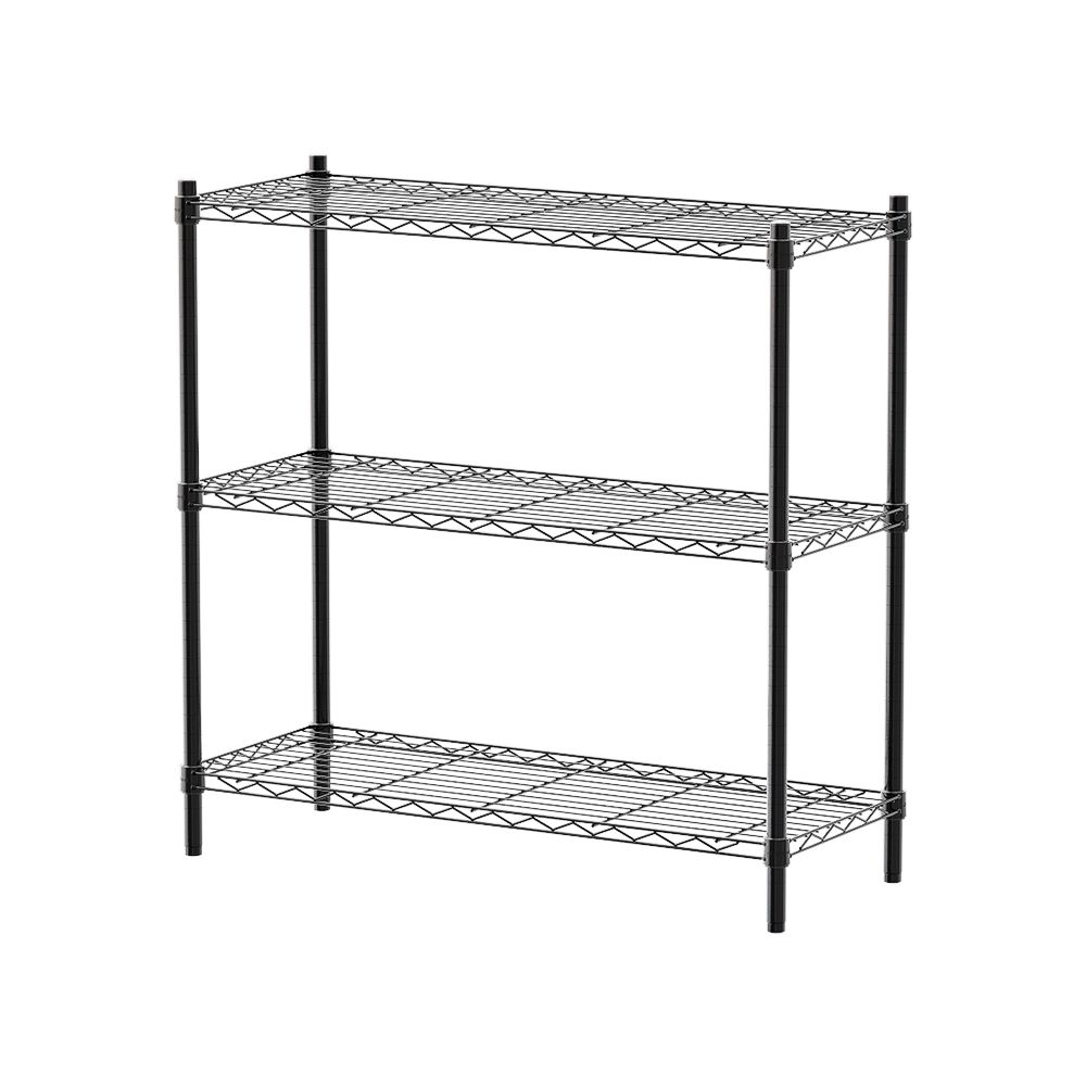 【dayneeds】輕型 90x35x90公分 三層波浪架/ 白色