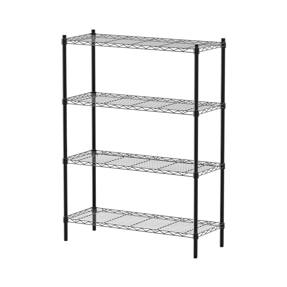 【dayneeds】輕型 90x35x120公分 四層波浪架/ 電鍍