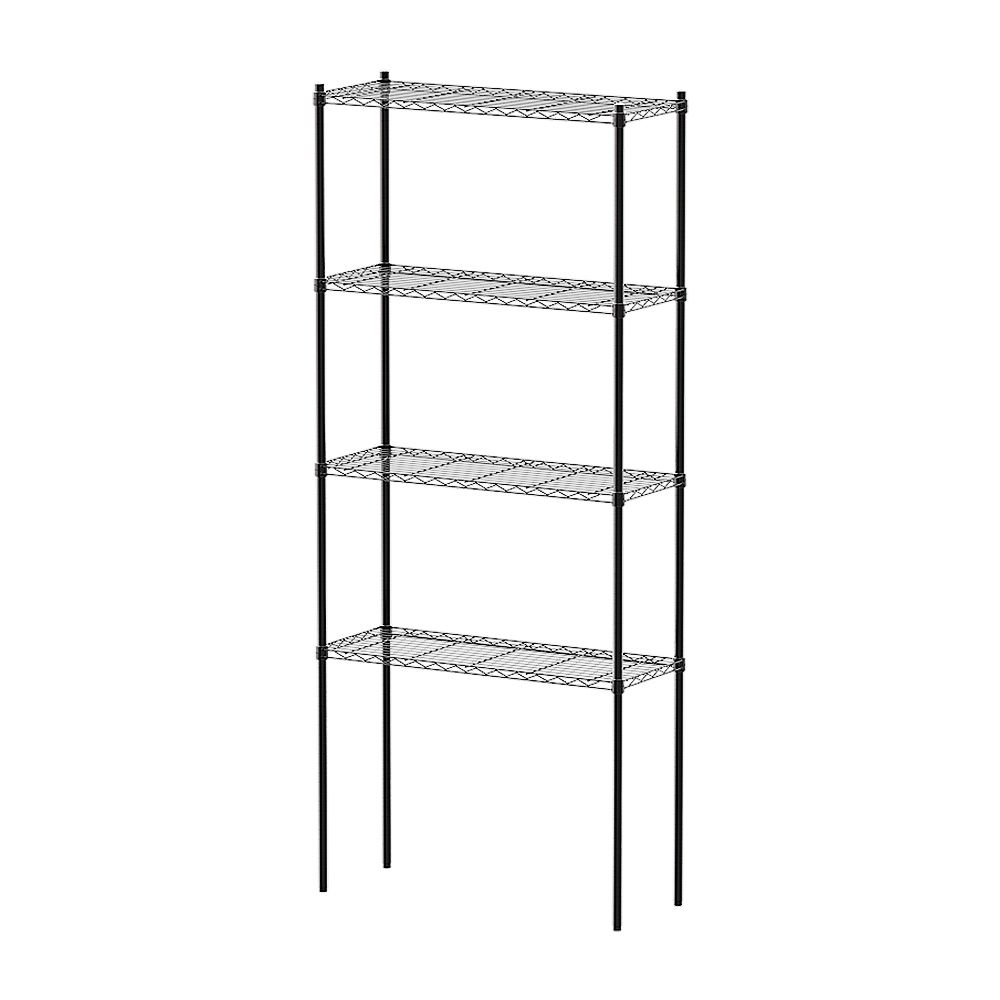 【dayneeds】輕型 90x35x210公分 四層波浪架/ 白色
