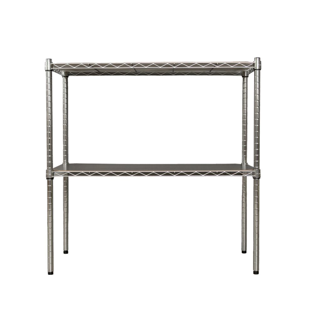 【dayneeds】輕型 90x45x90公分 二層電鍍(鎖管)波浪架