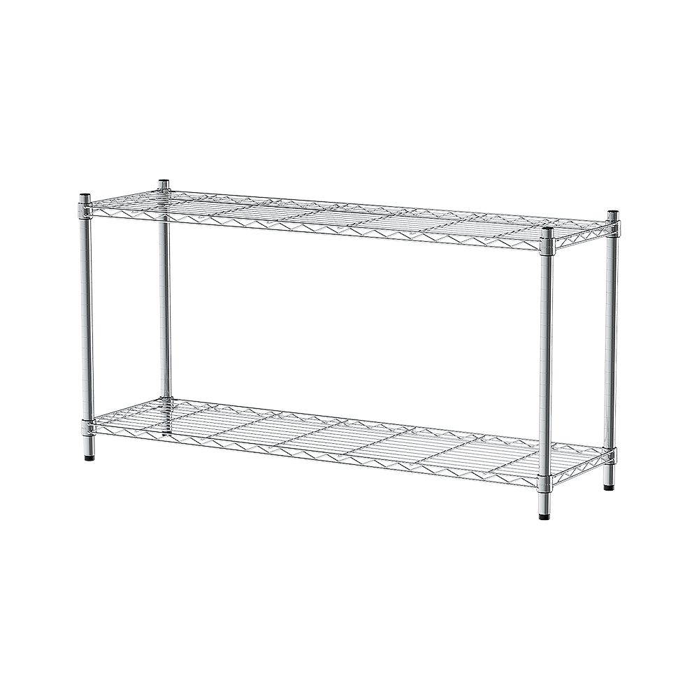 【dayneeds】輕型 120x35x60公分 二層波浪架/ 白色
