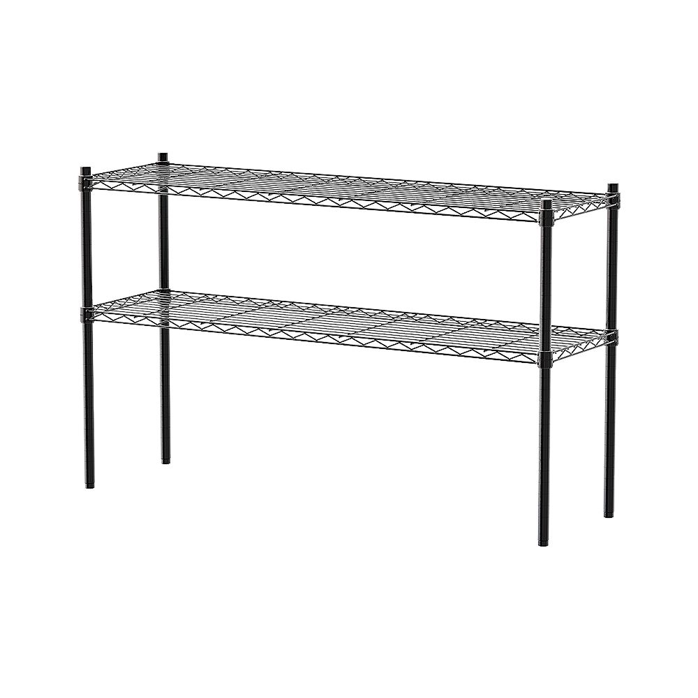 【dayneeds】輕型 120x35x75公分 二層波浪架/ 白色