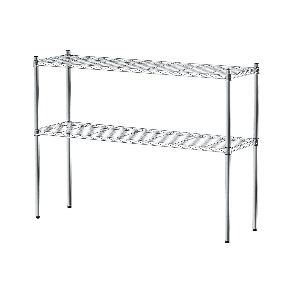 【dayneeds】輕型 120x35x90公分 二層波浪架/ 黑色