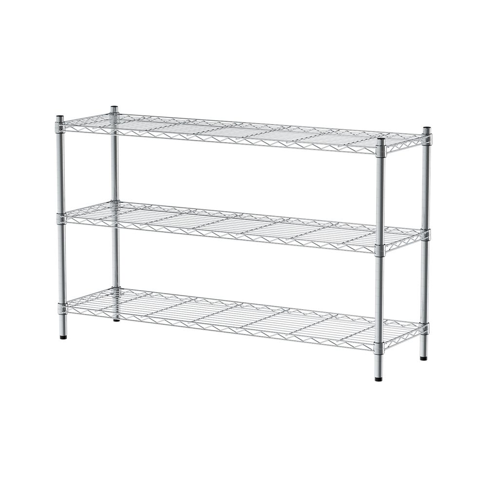 【dayneeds】輕型 120x35x75公分 三層波浪架/ 白色