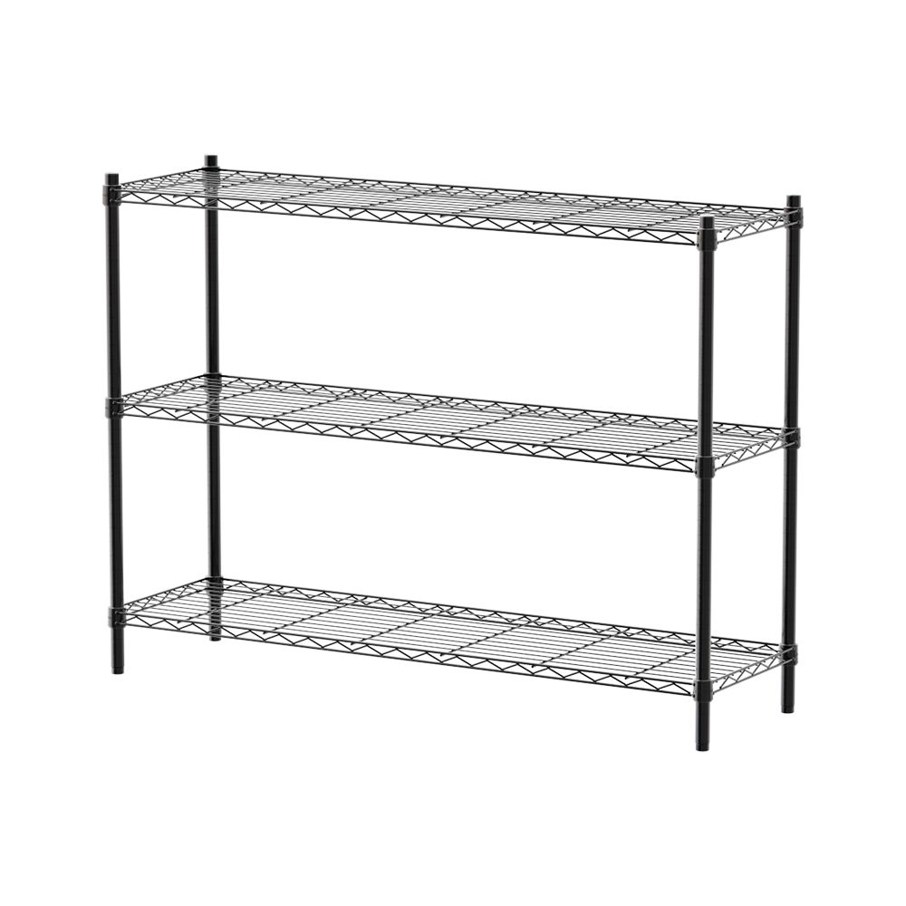 【dayneeds】輕型 120x35x90公分 三層波浪架/ 白色