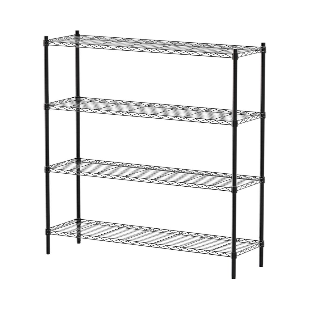 【dayneeds】輕型 120x35x120公分 四層波浪架/ 白色