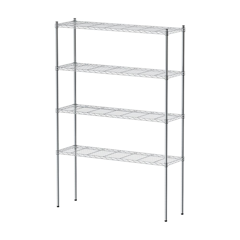 【dayneeds】輕型 120x35x180公分 四層波浪架/ 電鍍