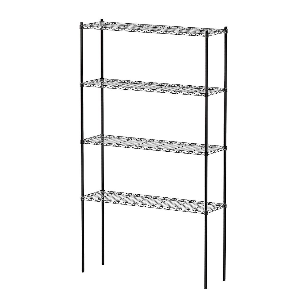 【dayneeds】輕型 120x35x210公分 四層波浪架/ 電鍍