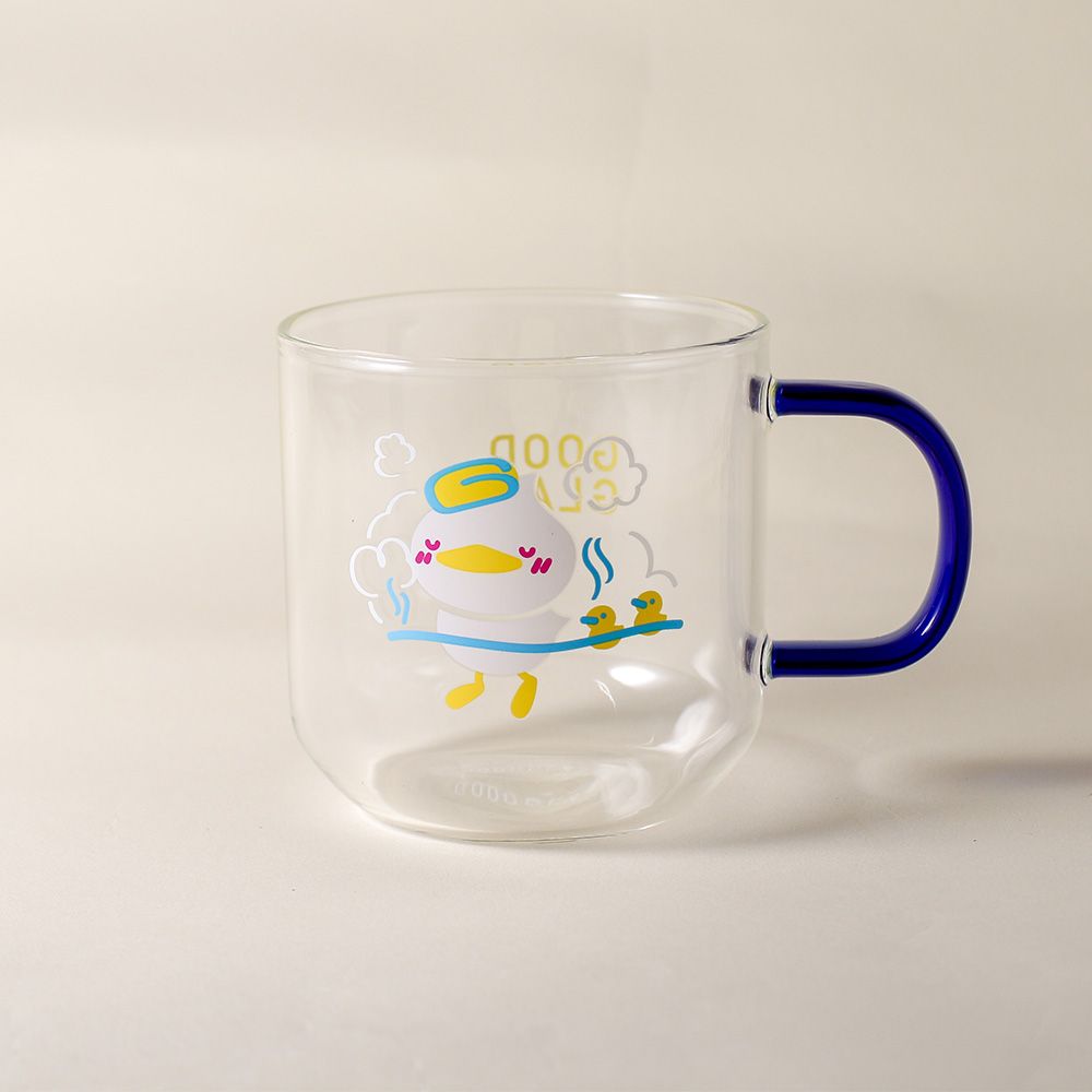 好玻GOODGLAS玻玻島變色單層把手杯/ 澡鴨/ 400ml