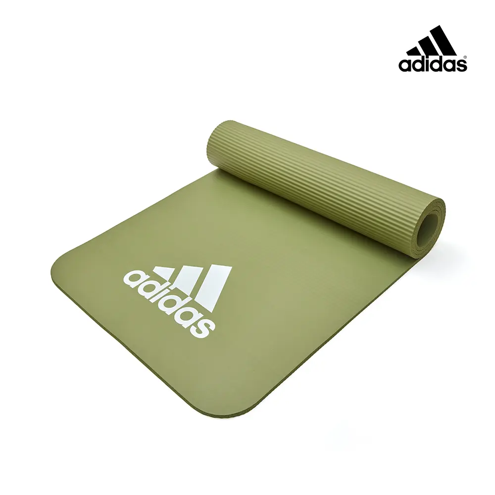 adidas 愛迪達 輕量彈性瑜珈墊-7mm (抹茶綠)