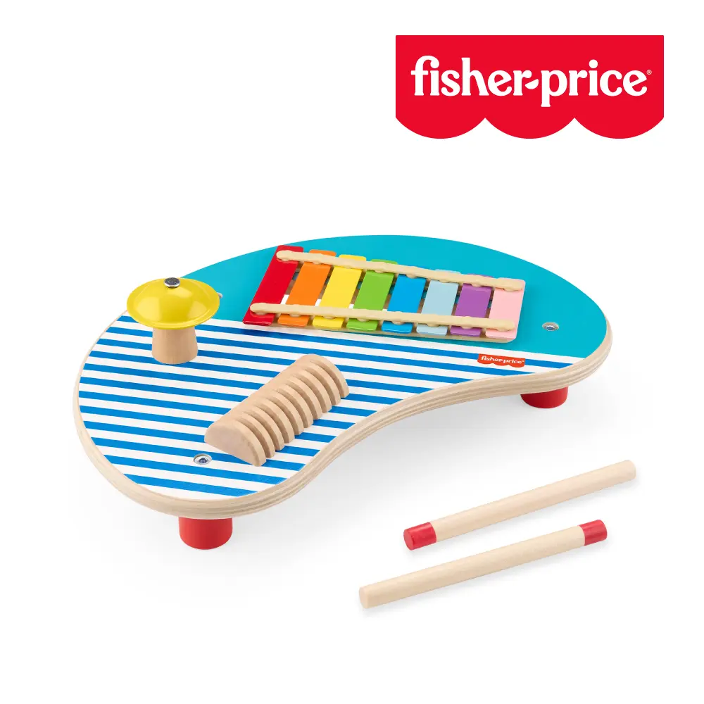【Fisher price 費雪】木製音樂三合一敲敲樂