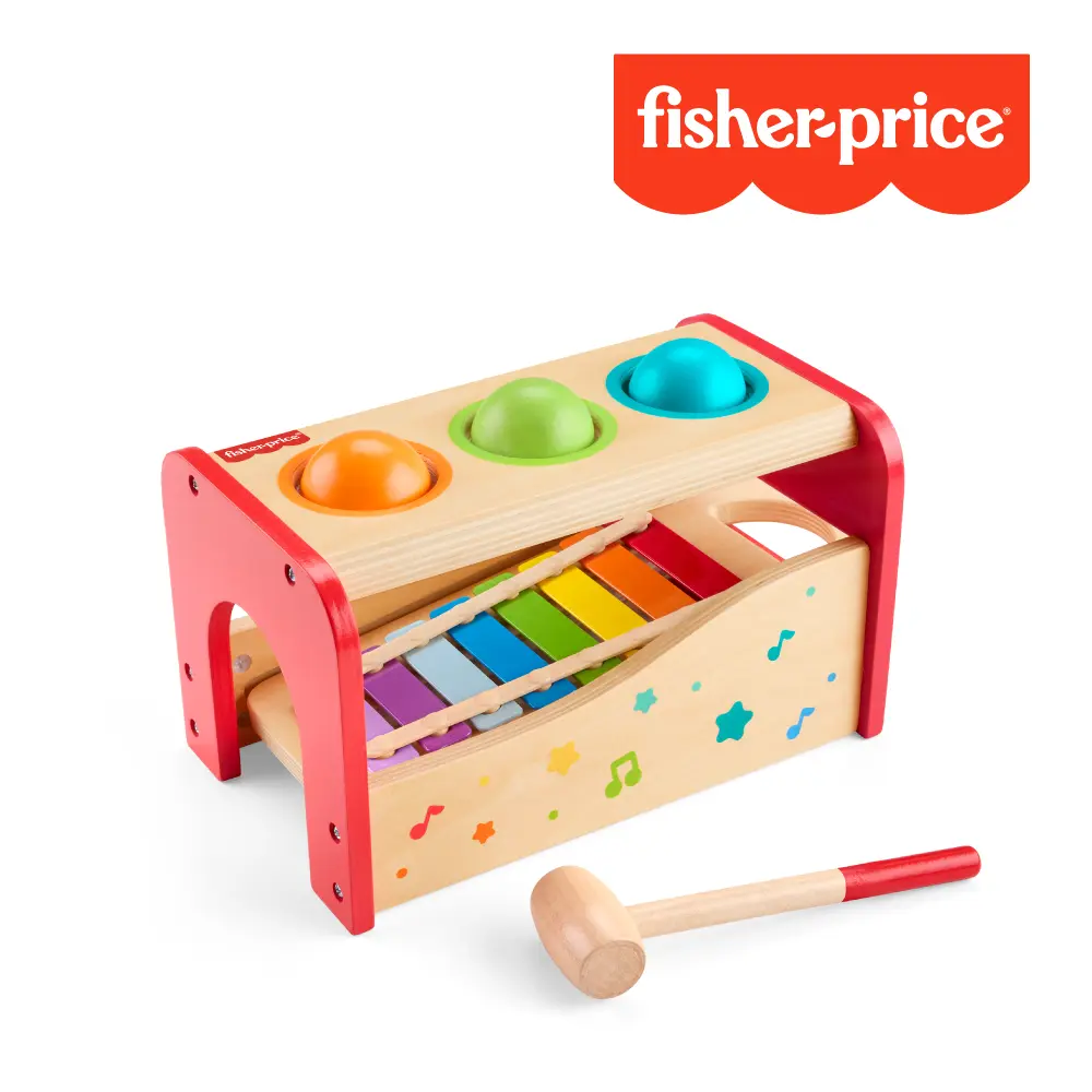 【Fisher price 費雪】木製音樂敲敲樂