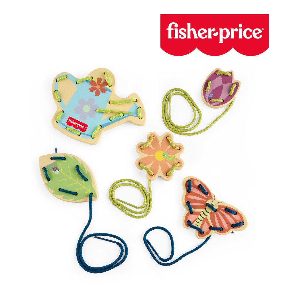 【Fisher price 費雪】木製花園穿線遊戲組