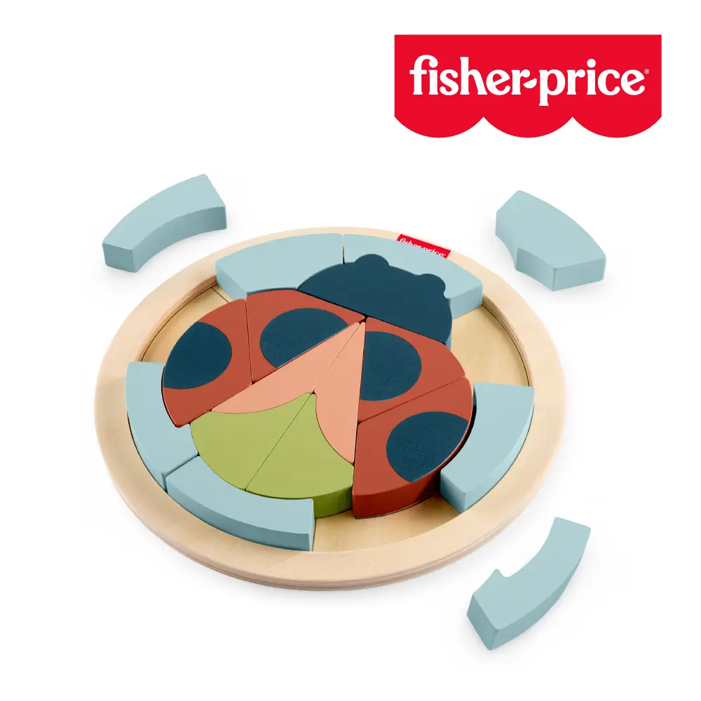 【Fisher price 費雪】木製瓢蟲拼圖