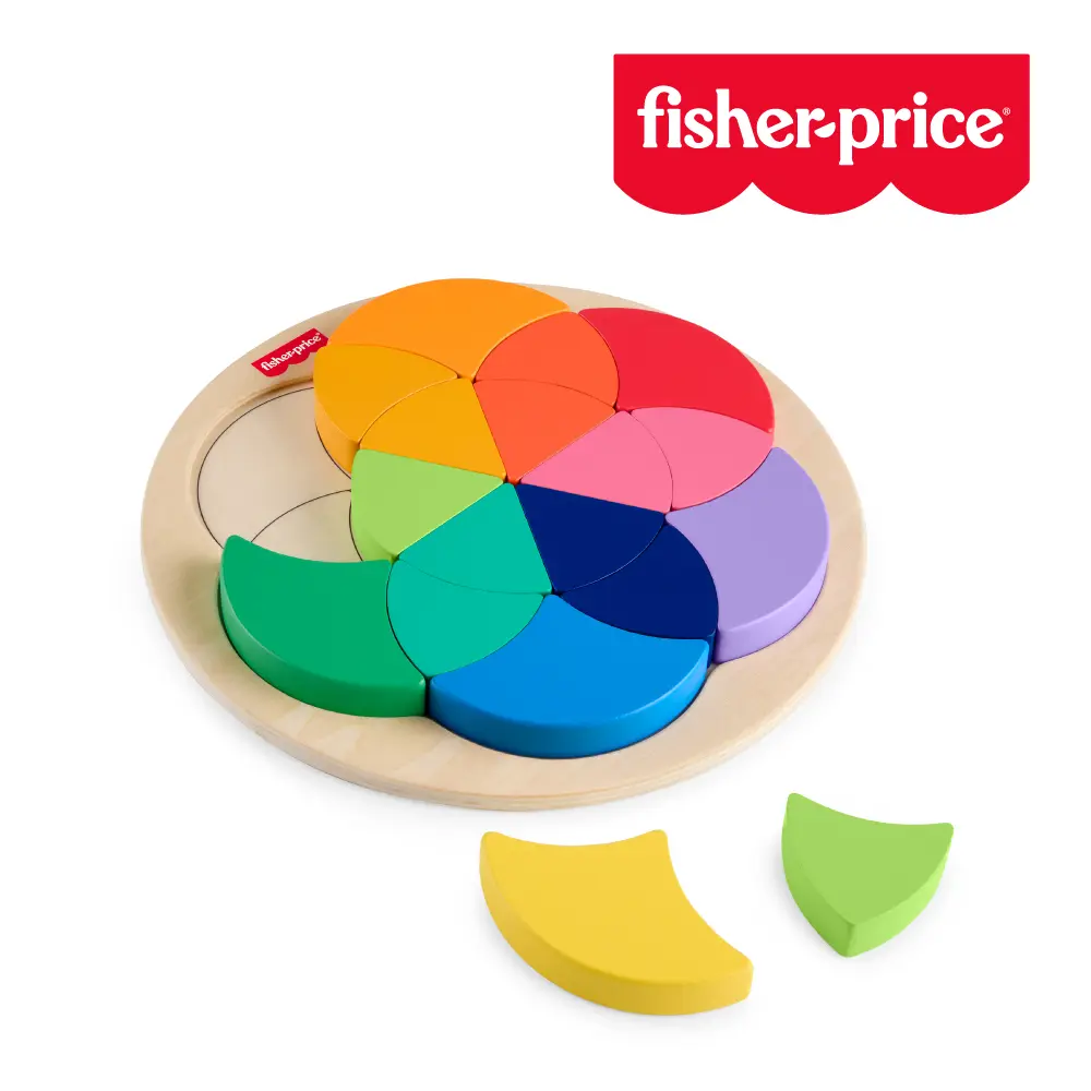 【Fisher price 費雪】木製色輪拼圖