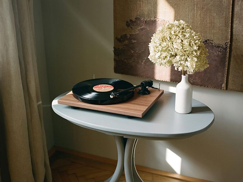 Pro-Ject E1 BT藍牙版黑膠唱盤/ 木紋色