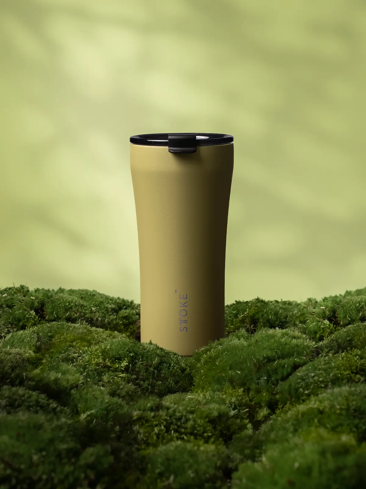STTOKE陶瓷保溫瓶/ 原野系列/ 16oz/ 苔蘚綠