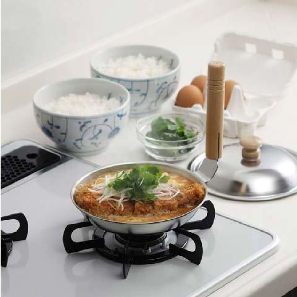 下村企販｜日本製｜親子丼鍋附蓋｜煎蛋鍋｜IH爐適用｜