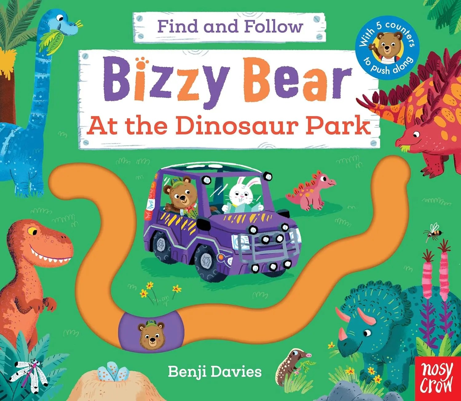 Bizzy Bear Find and Follow: At the Dinosaur Park (+QRcode音檔)