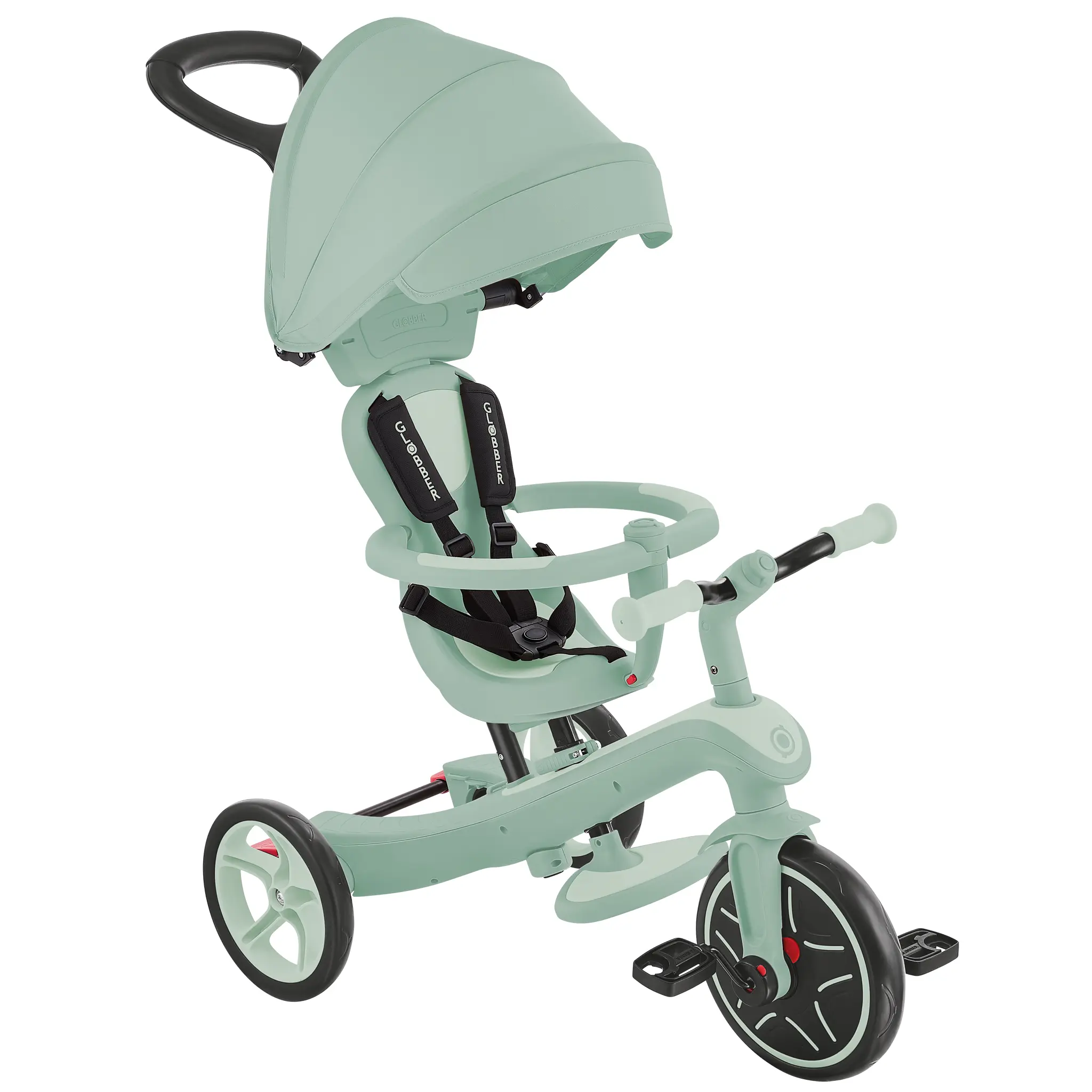 結帳現折10%🚩法國 GLOBBER 4合1 Trike多功能3輪推車奶油系列-法式開心果