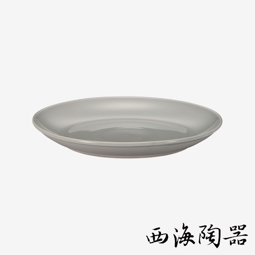 [西海陶器] 波佐見燒 Common 陶瓷料理盤-24cm (灰色)
