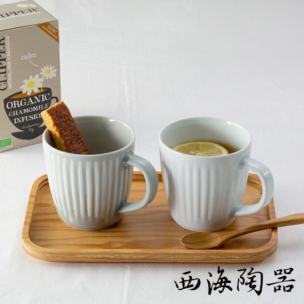 [西海陶器] 波佐見燒 花 FUWARI 馬克杯(2件式) - 禮盒組