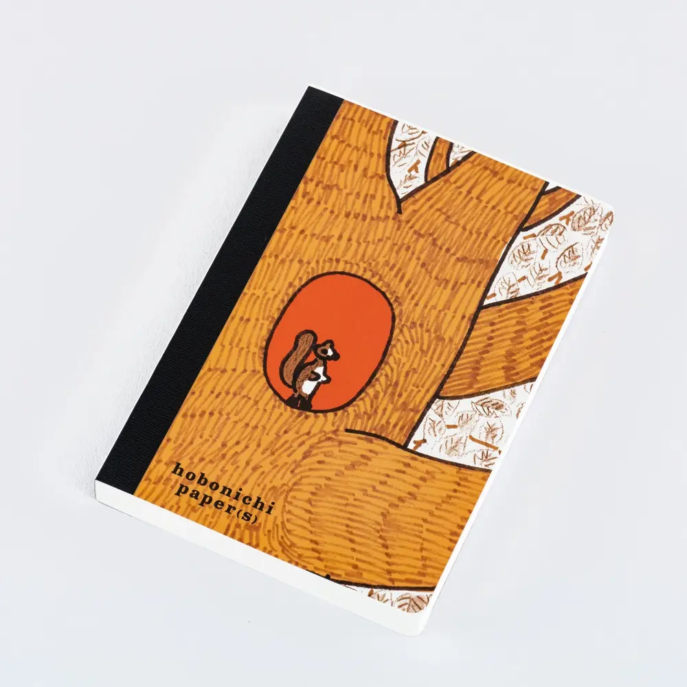 日本ほぼ日手帳筆記紙冊/ 100% Orange/ 松鼠出沒