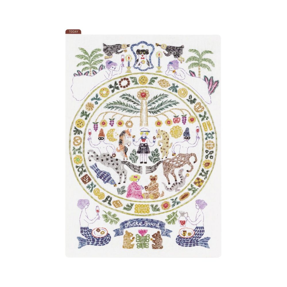 日本ほぼ日手帳墊板/ 奥見伊代/ A5/ 愉快的午茶時光/ 美味的點心