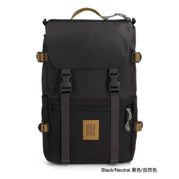 TOPO DESIGNS Rover Pack Classic後背包/ 黑色/自然色/ Black/Neutral