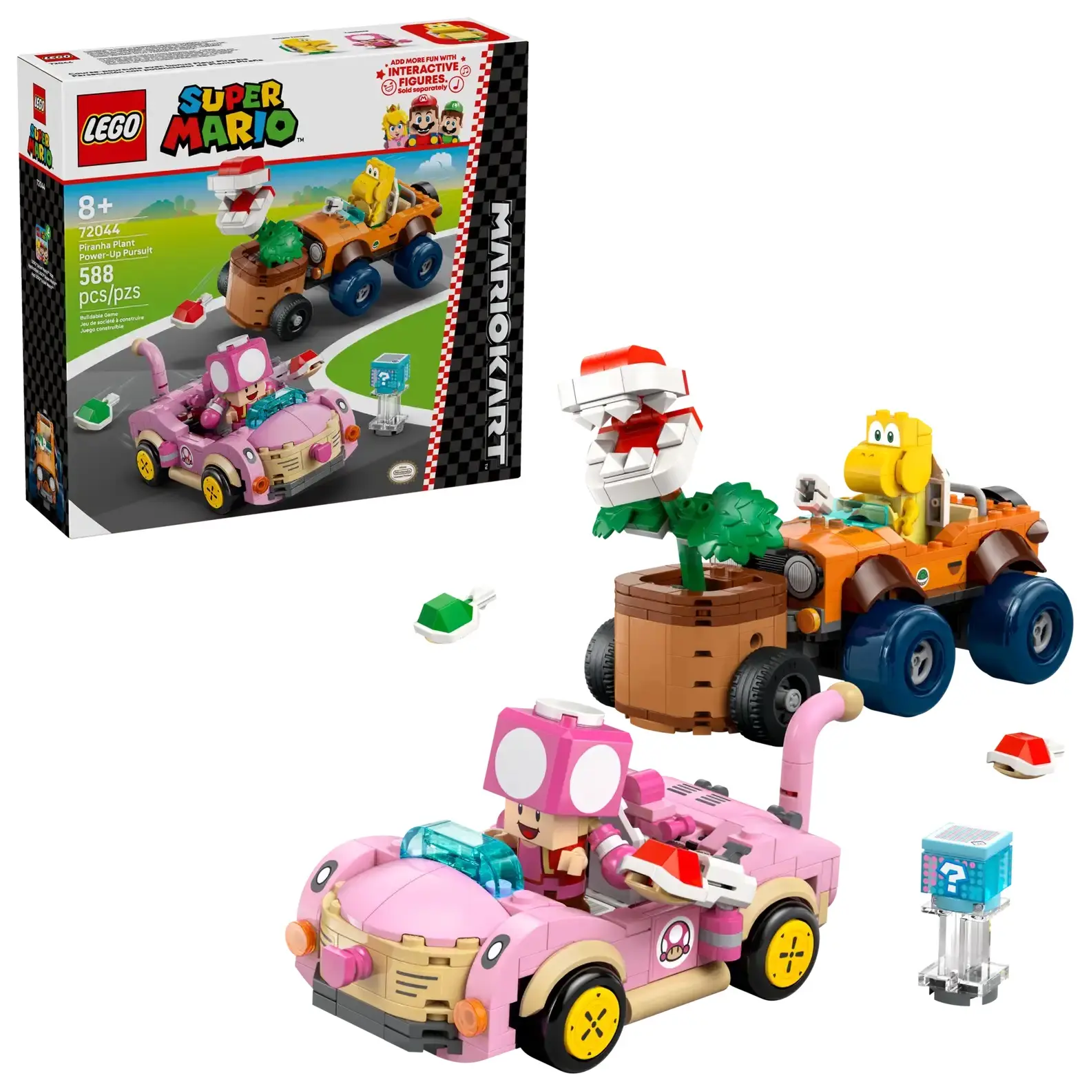 LEGO樂高積木/ 超級瑪利歐/ 72044/ 瑪利歐賽車: 咬下去! 吞食花