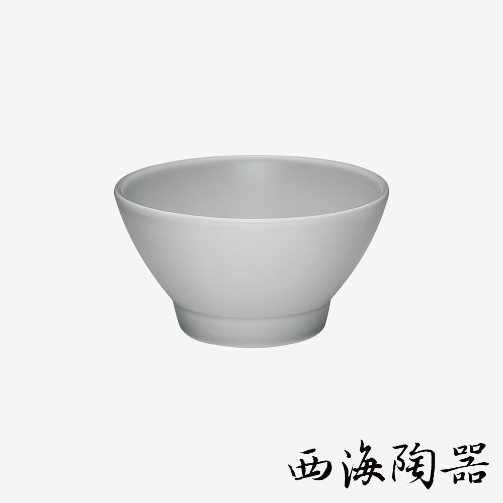 [西海陶器] 波佐見燒 Common 溫彩輕量飯碗 (灰色)