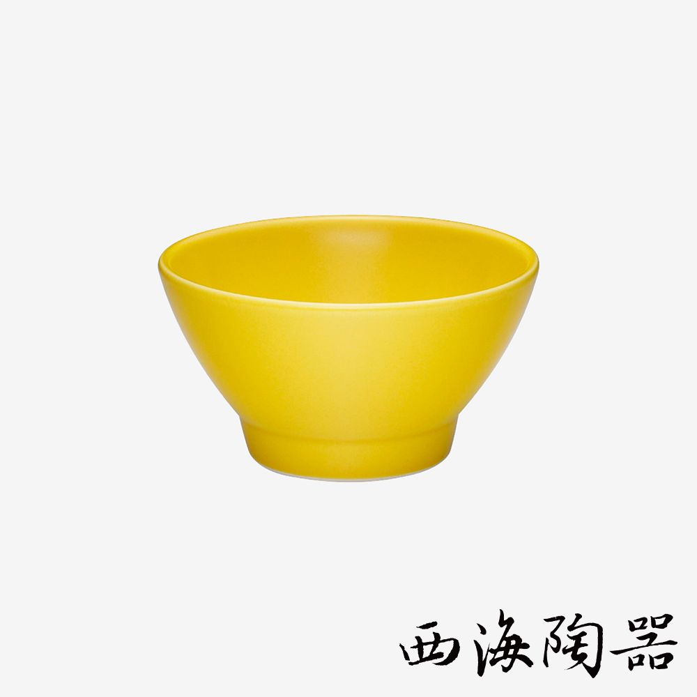 [西海陶器] 波佐見燒 Common 溫彩輕量飯碗 (黃色)