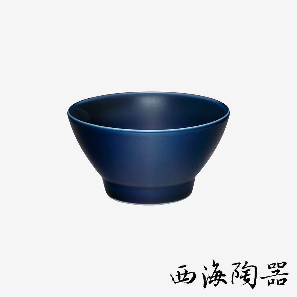 [西海陶器] 波佐見燒 Common 溫彩輕量飯碗 (藍色)