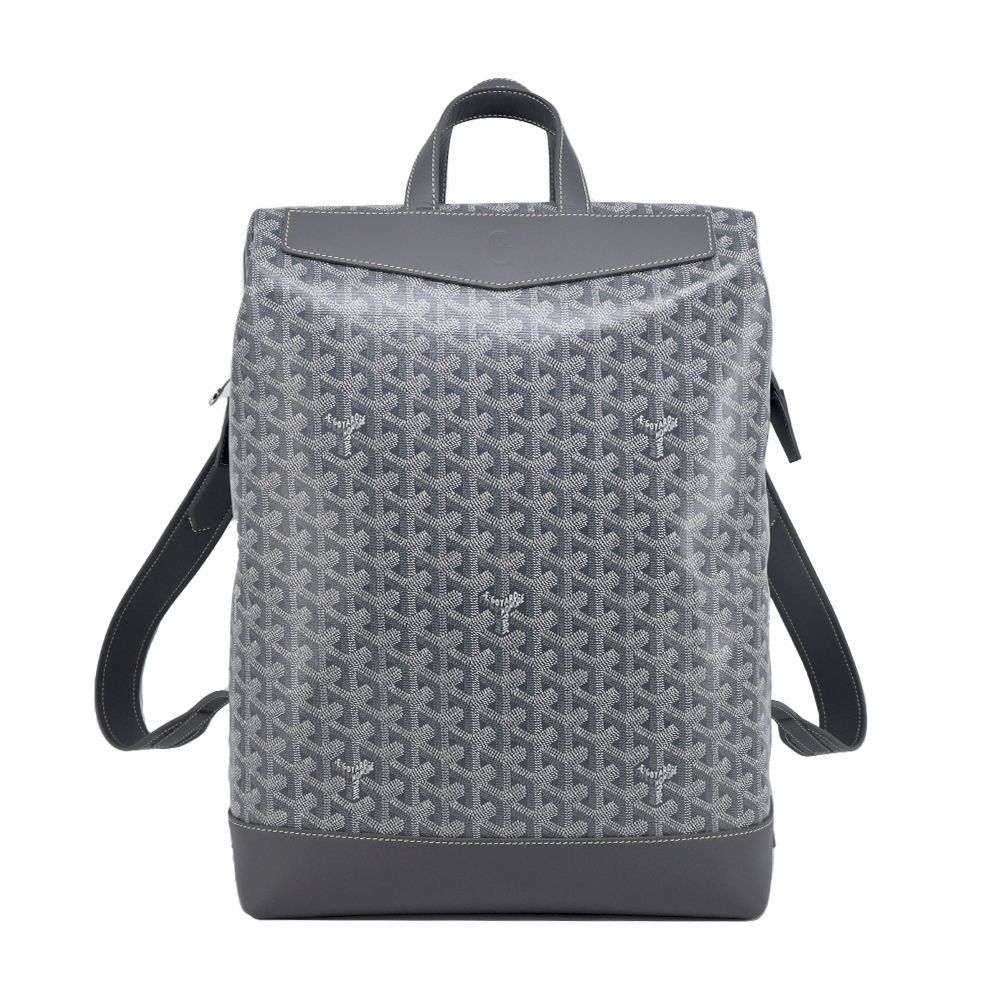 GOYARD CISALPIN 塗料帆布男士後背包-灰/平行輸入