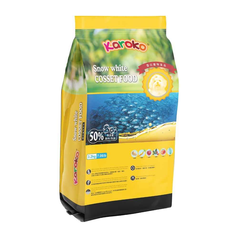 Karoko樂果雪白寵物食品(狗狗)飼料3.2kg