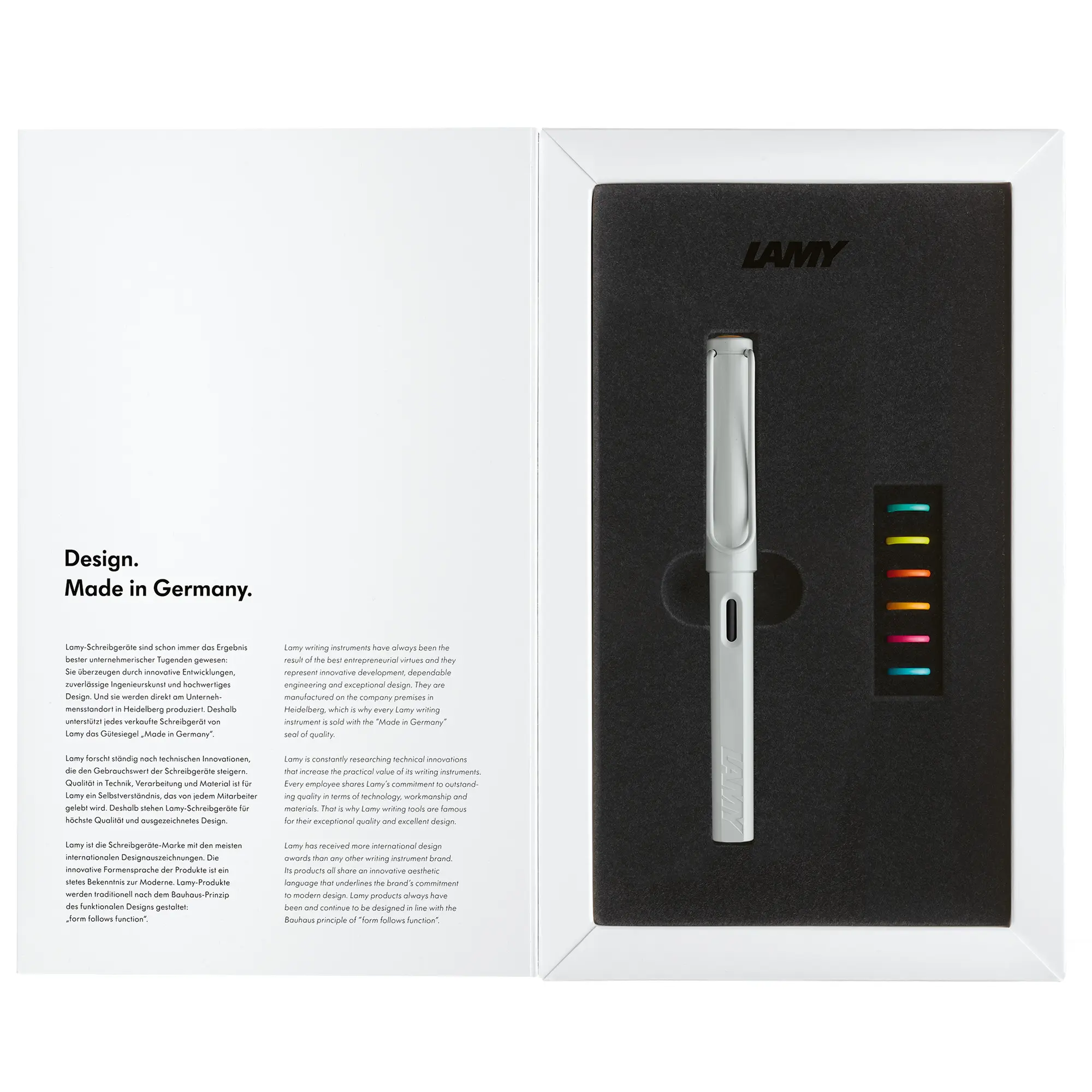 LAMY Safari狩獵者多彩環套限量鋼筆禮盒/ 白